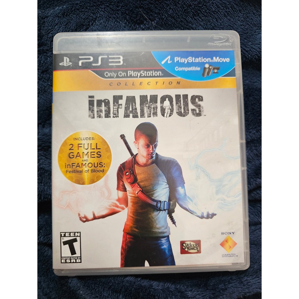 inFAMOUS Collection Sony PlayStation 3 PS3 2 Full Games Festival of Blood